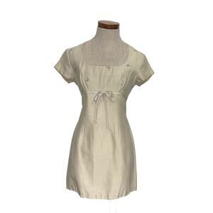 Vintage Empire regency applique mini dress